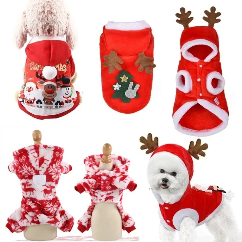 Christmas Dog Clothes Hoodie